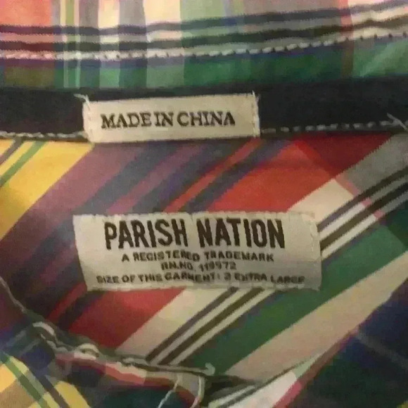 Parish Nation short sleeve button down shirt men’s XXL. In EUC - Picture 2 of 4